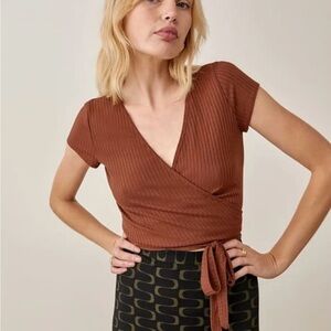 Reformation Flora Wrap Top Size S *sold out online*